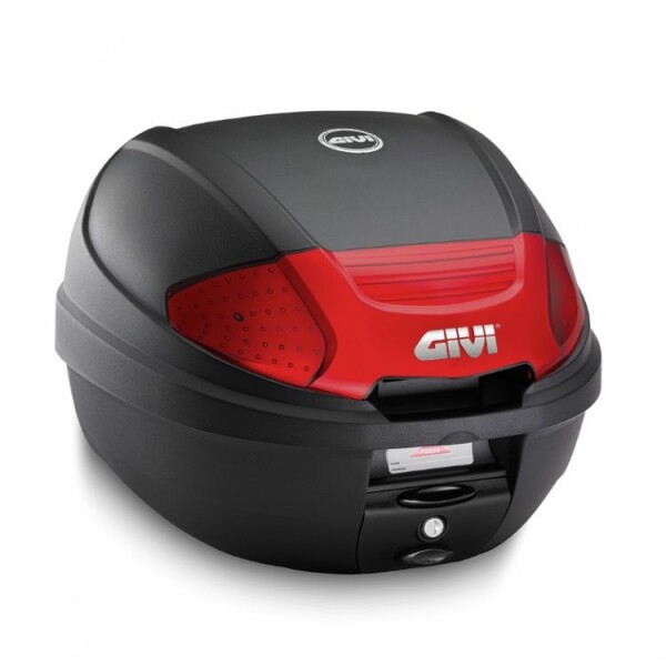 E300N2B kufr Givi černý s novým otevíráním tlačítkem (Monolock s vlastní plotnou), objem 30 ltr.