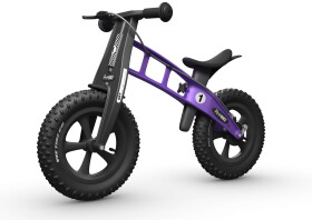 Odrážedlo First Bike FAT violet - ZDARMA dopravné, košík a zvonek!