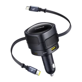 Baseus Enjoyment Max C00035507121-02 černá / Nabíječka do auta / 2x USB-C + kabel USB-C a Lightning / 90W (C00035507121-02)