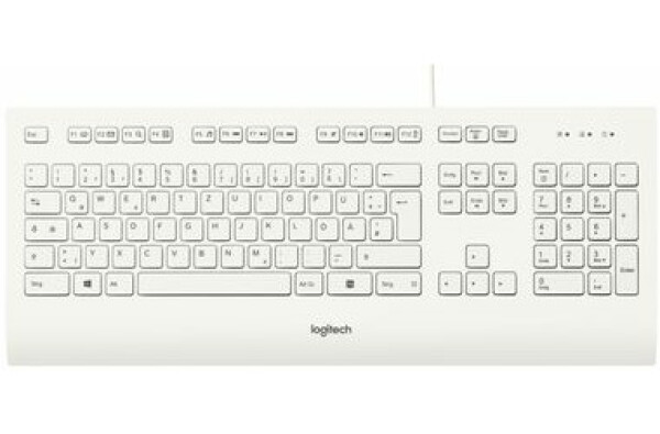 Logitech K280e DE bílá / Klávesnice / USB kabel / DE layout (920-008319)