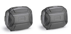 Trk35Bbpack2 sada 2 kufrů Givi Trk35Bb Lite Trekker černý s černým plastovým víkem (Monokey)