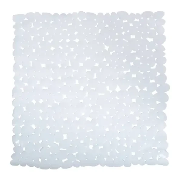 MSV GALETS protiskluzová podložka do sprchy bílá / PVC / 53 x 53 cm