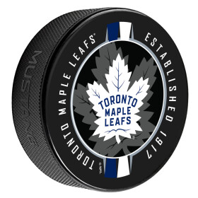 Mustang Puk Toronto Maple Leafs NHL Ribbon Printed