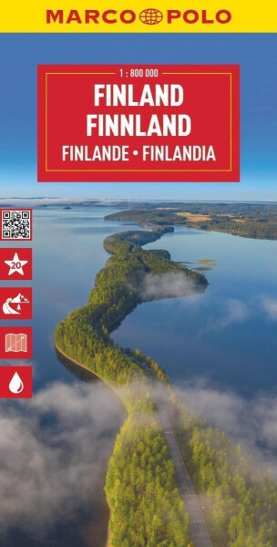 Finsko 1:800 000 / cestovní mapa