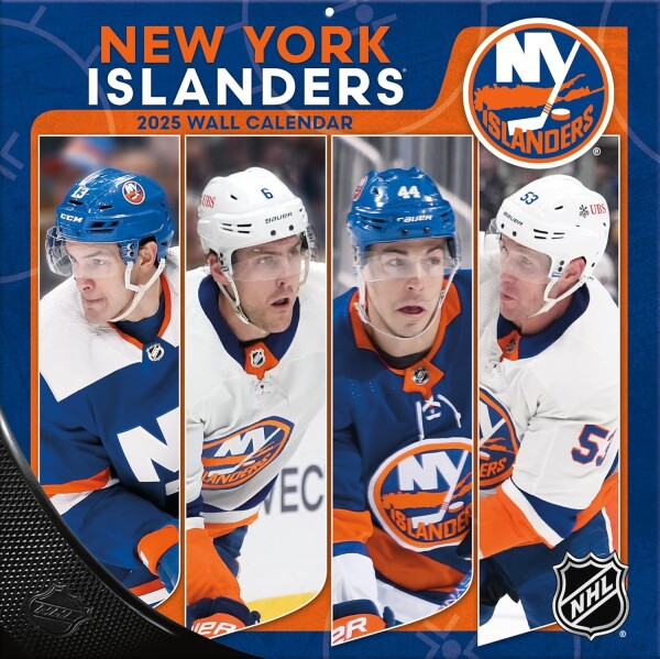JF Turner Kalendář New York Islanders NHL 2025 Wall Calendar