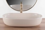REA - Umyvadlo na desku CLEO 61 BEIGE MATT REA-U9655