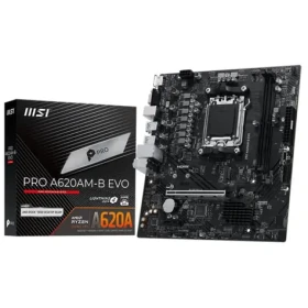 MSI Pro A620AM-B / A620 / AM5 / 2x DDR5 / PCIEx16 / 2.5GLAN / mATX (7E36-001R)