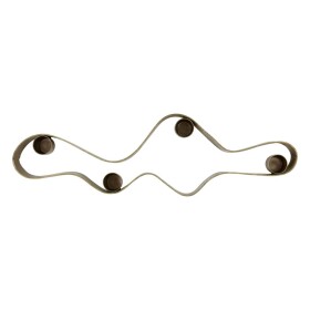 House Doctor Adventní svícen Flood Antique Brown, šedá barva, kov
