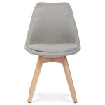 Židle jídelní, lanýžová látka, nohy bukové dřevo