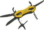 Cattara CAMP 7v1 žlutá / Multifunkční nůž / aluminium / 9 cm / 7 nástrojů