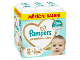 Pampers Premium Care, vel. 2, 204 ks