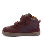 Dívčí celoroční kožené kotníkové barefoot boty LOOP HIGH-TOPS DARK BORDEAUX Froddo G2110157-4 - 31