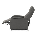 Polohovací křeslo, elektrické kabelové ovládání, šedá, látka, TV-5482 GREY2
