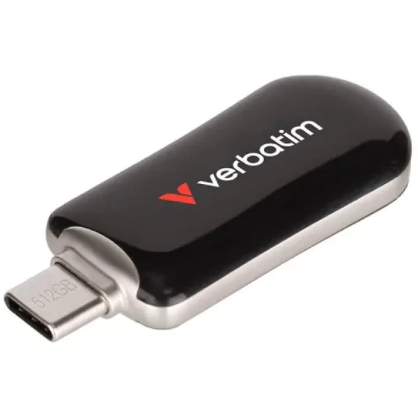 Verbatim Plectra 512GB černá / Flash Disk / USB-C 3.0 / až 100 MBs (30227)