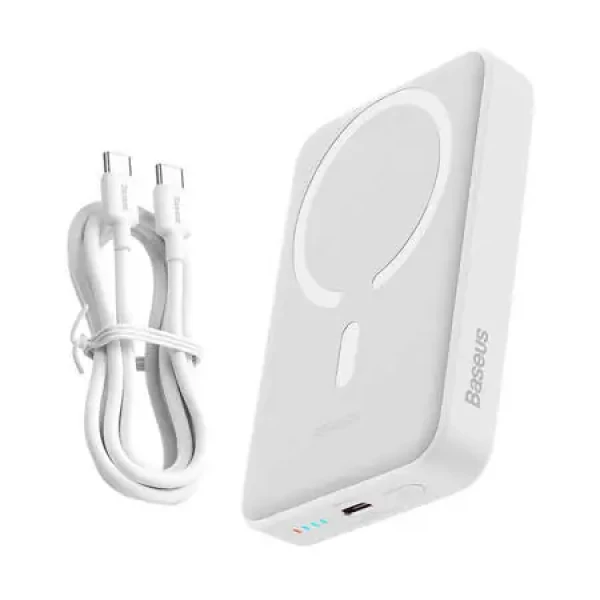 Baseus PPCX110201 Magnetic Mini bílá / Powerbanka / 10000mAh / USB-C / MagSafe / 30W (PPCX110202)