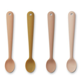 LIEWOOD Silikonová lžička pro děti Tuscany Rose multi mix D, růžová barva