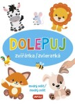 Dolepuj zvířátka / Dolepuj zvieratká - modrý sešit / modrý zošit (+ samolepky)