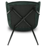 Jídelní židle, zelená, sametová látka, DCH-215 GRN4