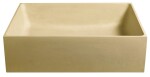 SAPHO - FORMIGO betonové umyvadlo na desku, 47,5x36,5cm, žlutá mat FG122