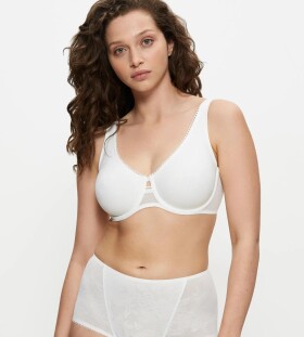 WILD ROSE SENSATION - Minimizer: opticky o jeden košíček menší, přirozeně zaoblená Triumph SILK WHITE 90F