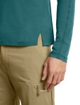 ICEBREAKER Mens Merino 150 Ace LS Tee UPF, Tidal Teal (vzorek) velikost: M