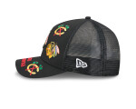 New Era Pánská kšiltovka Chicago Blackhawks NHL 9FORTY M-Crown A-Frame Trucker All Over
