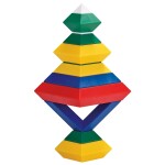 Kebo Toys Wedge it skládací pyramida základní barvy 15 dílků