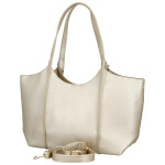 Moderní dámská koženková kabelka na rameno Olga, zlatá