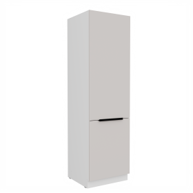 Vysoká skříňka pro vestavnou lednici Como 60 LO-210 2F Barva korpusu: Bílá, Barva dvířek: Kašmír