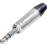 Neutrik NP3X jack konektor 6.35 mm zástrčka, rovná Pólů: 3 stereo stříbrná 1 ks - NEUTRIK NP 3X