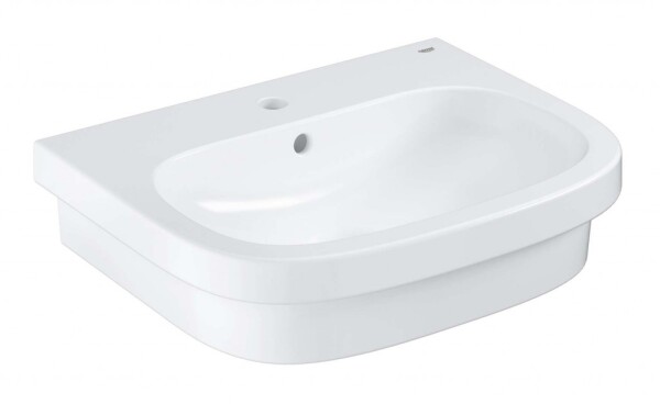 GROHE - Euro Ceramic Umyvadlo s přepadem, 60x48 cm, alpská bílá 39337000