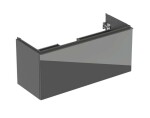 GEBERIT - Acanto Umyvadlová skříňka, 118x54x48 cm, 2 zásuvky, sklo/lávová 503.006.JK.2