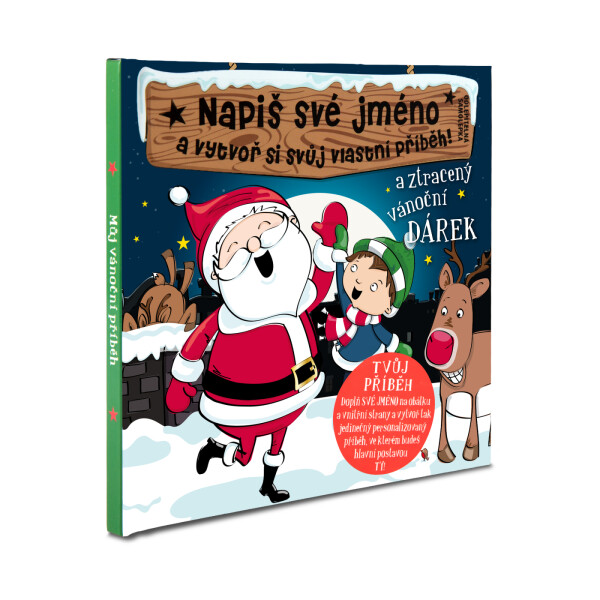 Modrá Personifikovaná vánoční knížka bez jména (pro kluka) - Albi