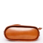 Dámská kožená crossbody Tereza, dark camel