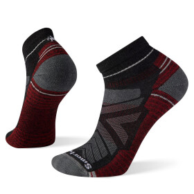 Unisex merino turistické ponožky SMARTWOOL Hike Light Cushion Ankle Socks, Charcoal velikost: 38-41 (M)