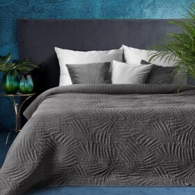 DumDekorace Moderní přehoz na postel v šedé barvě Šířka: 220 cm | Délka: 240 cm Šířka: 220 cm | Délka: 240 cm