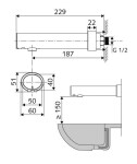 SCHELL - Modus Elektronická umyvadlová baterie E, HD-K, pro 1 druh vody, bateriové napájení, chrom 019530699