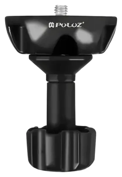Puluz Adaptér 75 mm z plochého na kulový úchyt / Adaptér / pro fluidní hlavu / závit 3/8" a 1/4" / kov (PU3503)