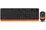 A4tech Fstyler FG1010 oranžová / set bezdrátová klávesnice + optická myš / USB /voděodolné (FG1010)