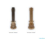 Vagnerpool Hugo Lahme průchod stěnou 1½“ int. pro hydromasážní trysku – hloubka 240 mm, napojení 1“ int. a ½“ int.