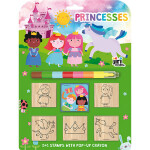 Pečiatky 5 + 1 s voskovkou Princezné