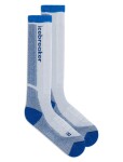 Dětské merino ponožky ICEBREAKER Kids Merino Ski+ Medium OTC, Zinc Blue/Lazurite/Snow velikost: 27-29 (M)