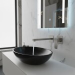 REA - Podomítková vanová baterie Arlo Brush Nickel REA-B5610