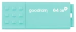 GOODRAM UME3 CARE USB 3.0 64GB zelená / Flash disk / USB-A 3.0 / čtení: 60MBs / zápis: 20MBs (UME3-0640CRR11)