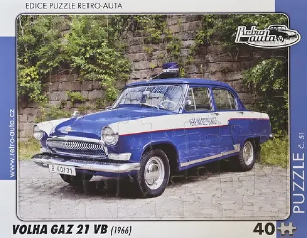 RETRO-AUTA Puzzle Volha GAZ 21 VB (1966)