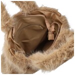 Stylová dámská plyšová kabelka do ruky Arianda, béžová