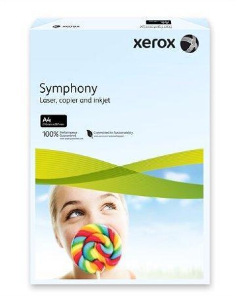 Xerografický papír barevný XEROX Symphony A4, 80g, 500ls - světle modrá