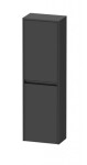 DURAVIT - Ketho.2 Skříňka 132x40x24 cm, 2 dvířka, panty vlevo, grafit mat K21319L49490000