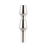 Stoff Nagel Designová vázička BMF STOFF Nagel Chrome, stříbrná barva, kov