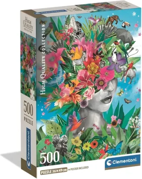 CLEMENTONI Puzzle Hlava v džungli